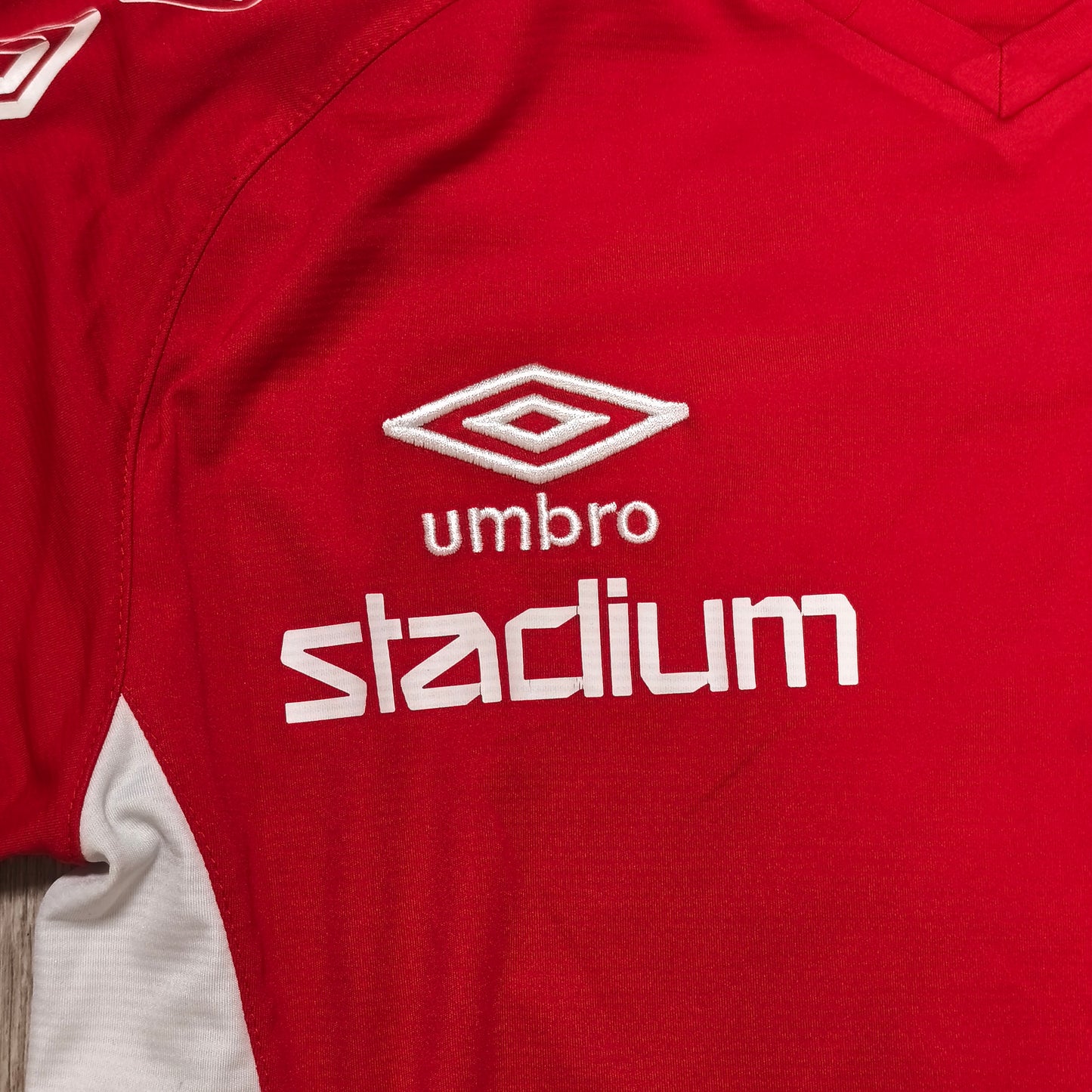 Umbro EPS Espoo Football Shirt Soccer Jersey Red Long Sleeve Size XS #6