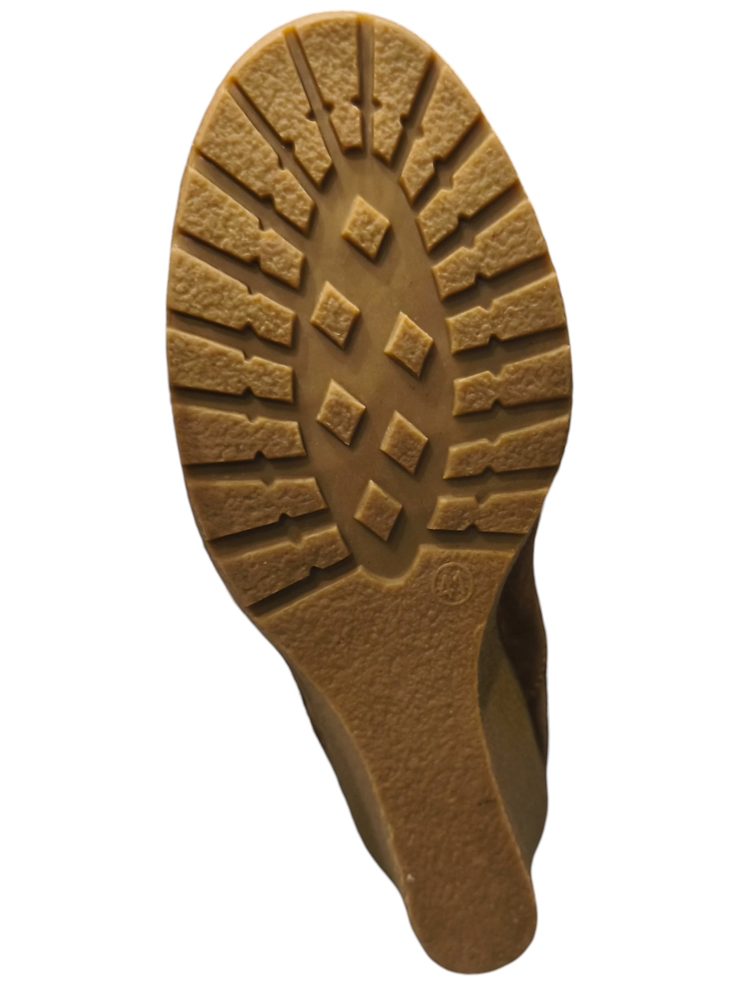 Claudia Ghizzani Women’s Wedge Ankle Boots – Faux Fur Trim Lace-Up – 41