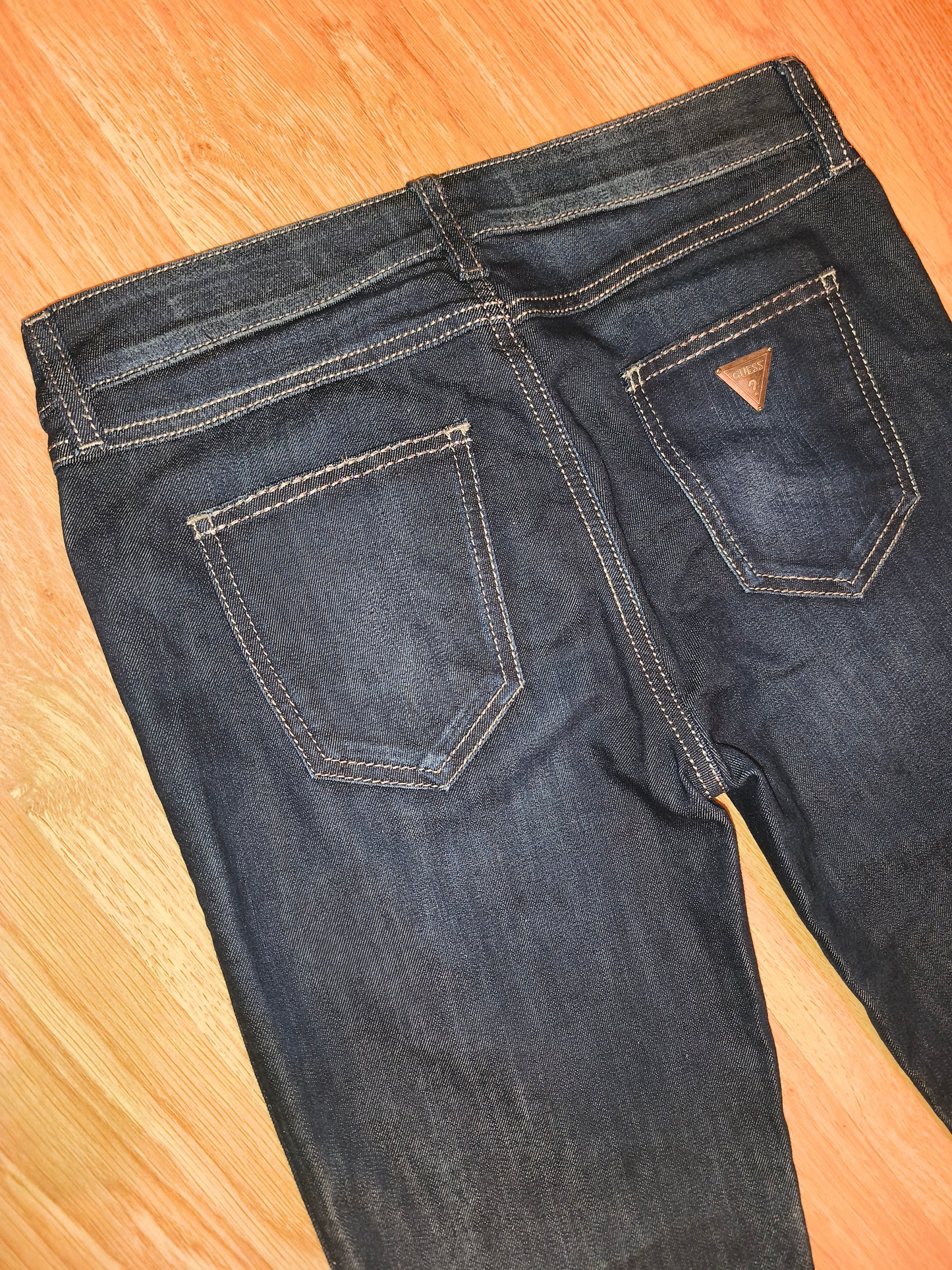 Guess Women’s Nicole Cigarette Slim Fit Jeans – Dark Wash, Size 27