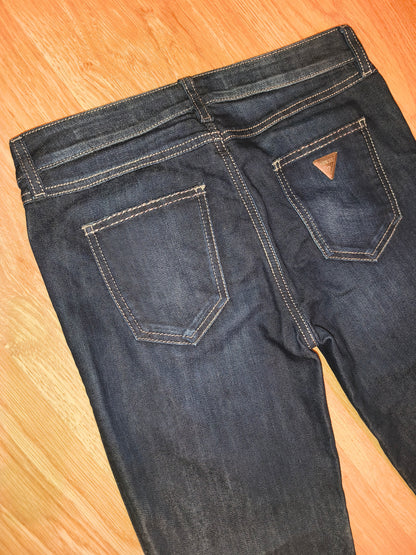 Guess Women’s Nicole Cigarette Slim Fit Jeans – Dark Wash, Size 27