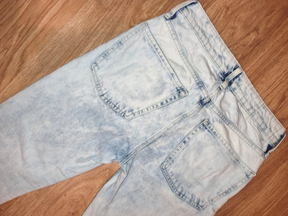 Gap Acid Wash Boyfriend Jeans Distressed Style Denim Size 27