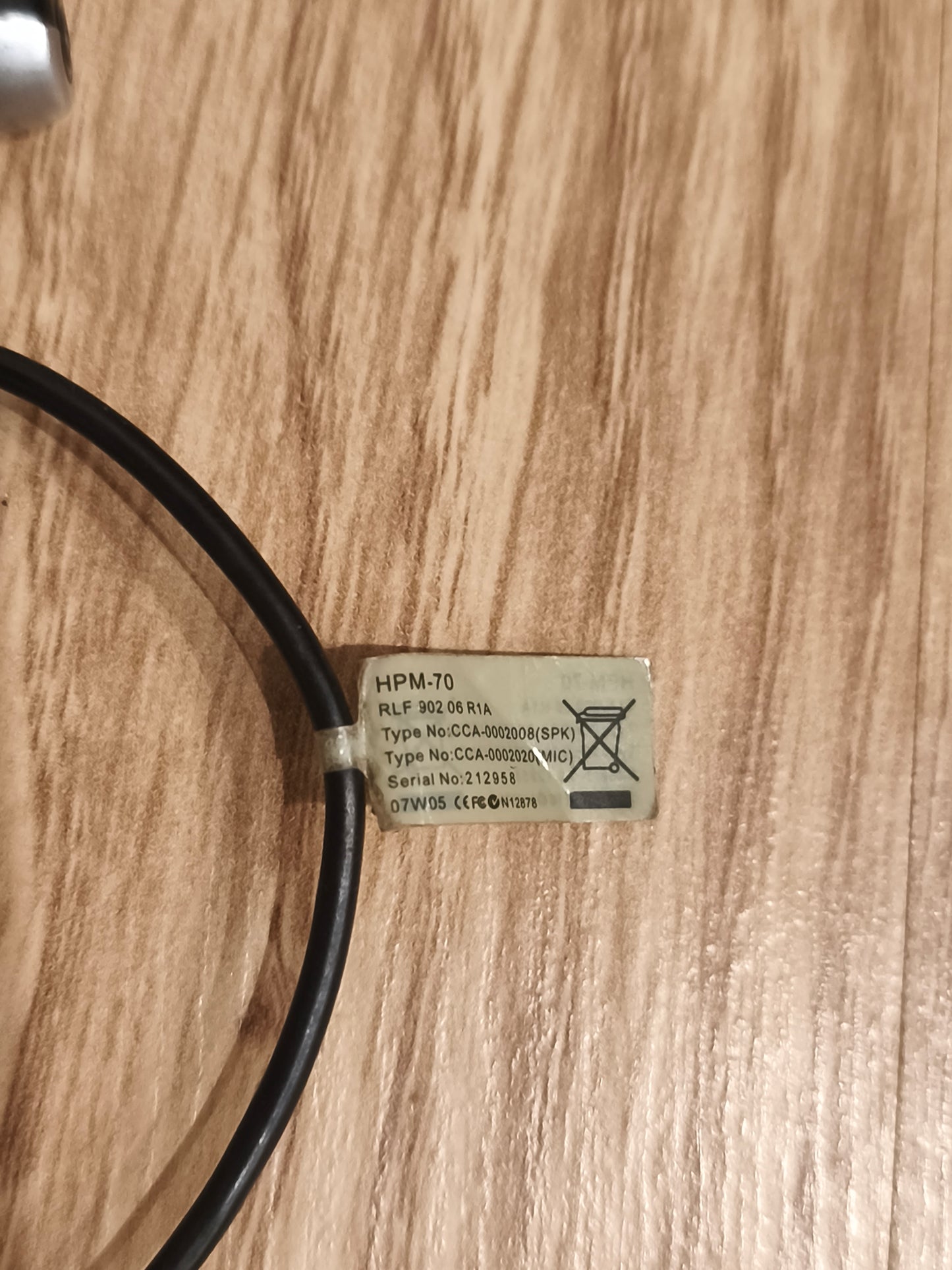 Vintage Sony Ericsson HPM-70 Walkman FastPort Adapter Cable - UNTESTED / PARTS
