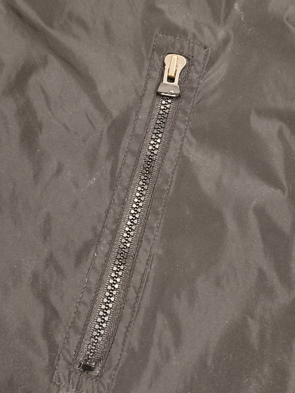 Vintage Adidas Performance Full-Zip Jacket Mens M Black 3-Stripe Activewear 80s