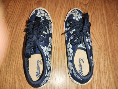 Mantaray Women's Blue Floral Canvas Trainers / Plimsolls – EUR 37 (UK 4)