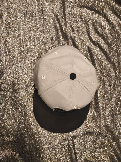 Miami Heat Mitchell Ness Fitted Hat 7 1/2 Gray Black Wool Blend NBA Cap Vintage