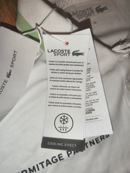 Lacoste Sport White "Ultra Dry" Polo Shirt – Size 38 – NWT (RRP ~€100)
