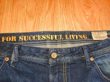 Vintage Diesel Krooley 1994 Men's Jeans W31 L32 Regular Slim Carrot Blue Denim