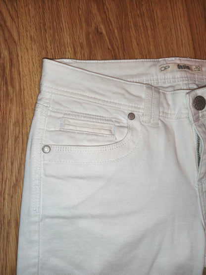 Dorothy Perkins Women’s White Slim-Fit Denim Jeans – Size 38 (EU/10 UK)