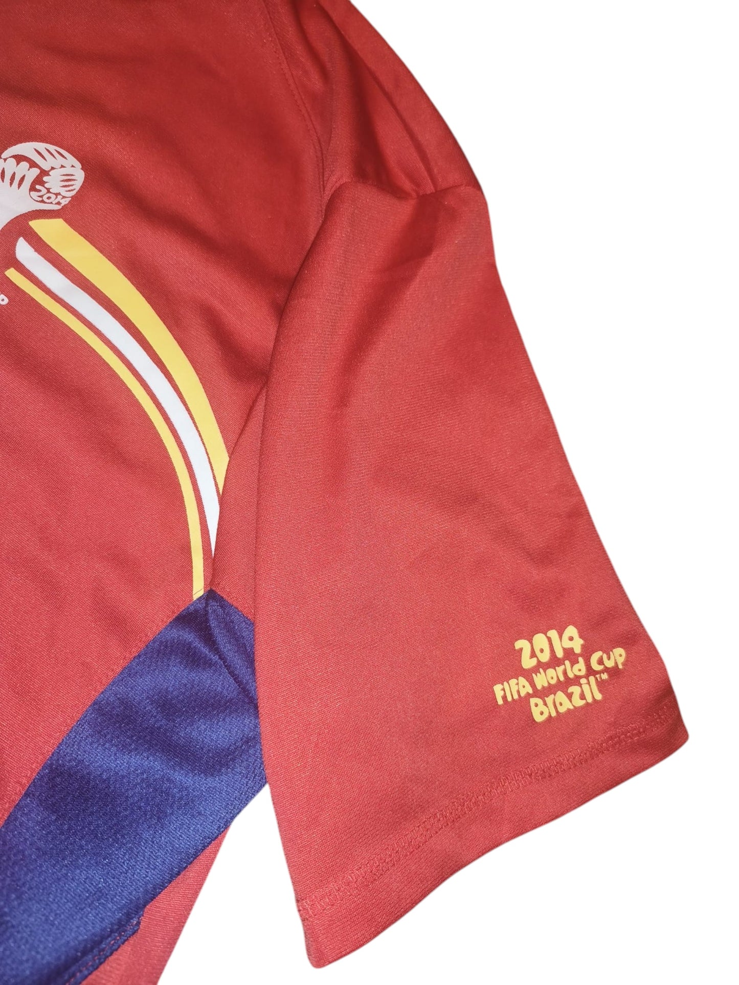 Spain FIFA World Cup 2014 Brasil Fan Shirt Jersey Red España #10 Size XL