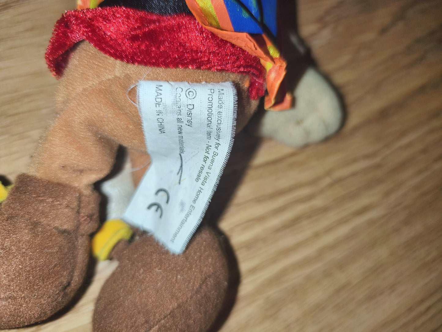 Vintage Disney Mickey Mouse "The Three Musketeers" Promotional Plush Toy