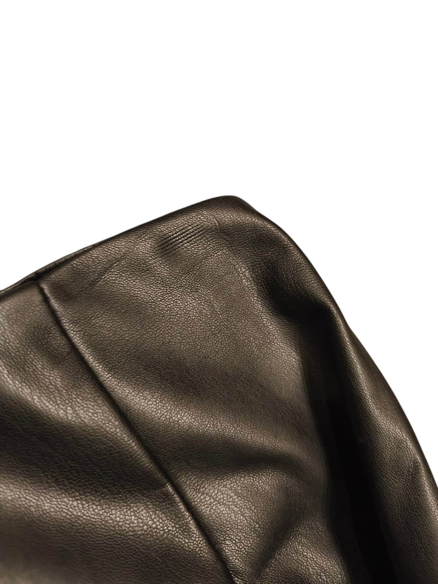 Primark Women’s Black Faux Leather Leggings Trousers Size UK 10 EUR 38 High Rise