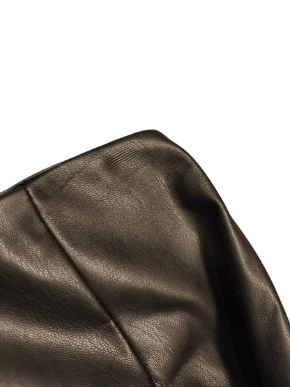 Primark Women’s Black Faux Leather Leggings Trousers Size UK 10 EUR 38 High Rise