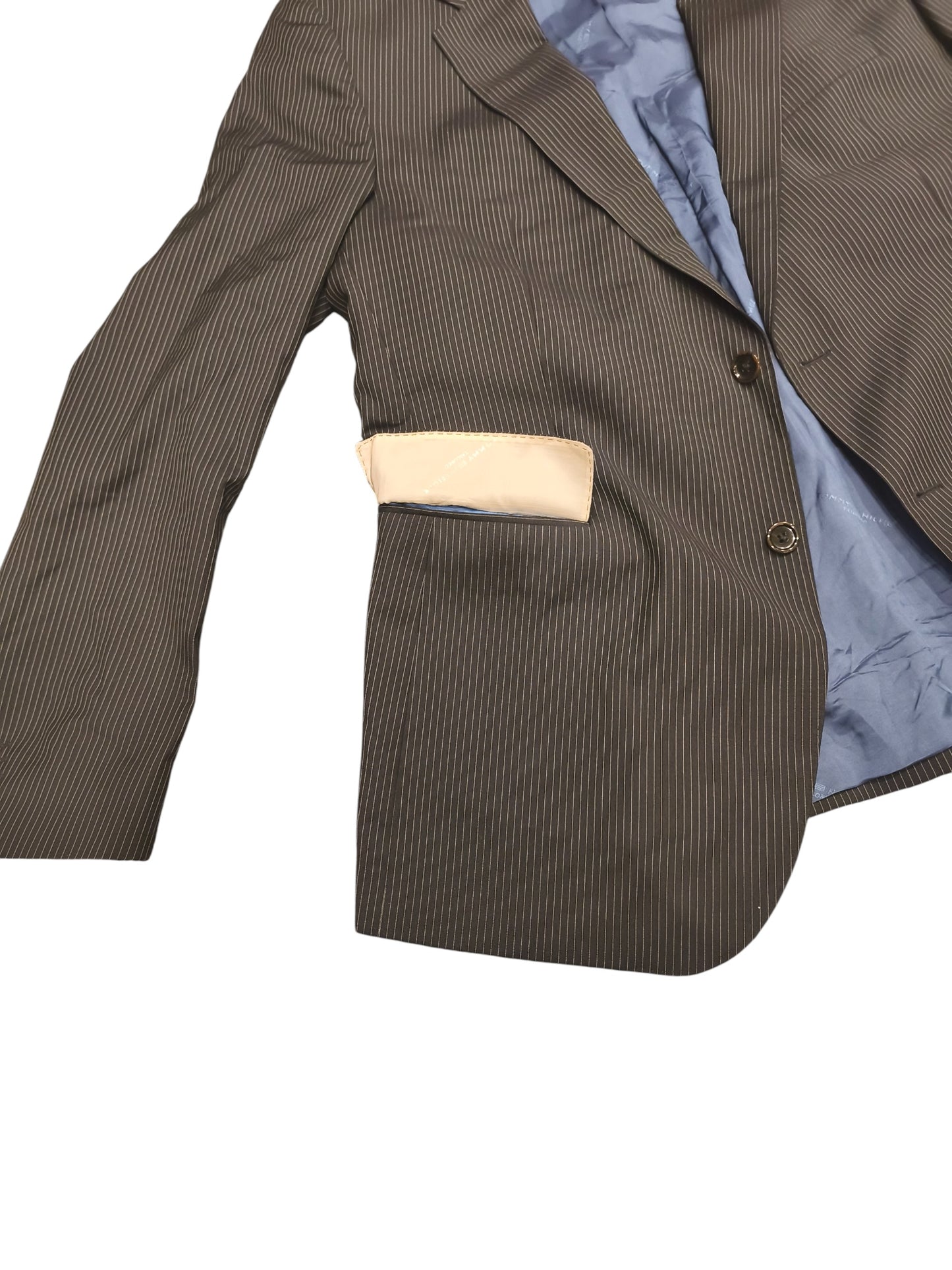 Tommy Hilfiger Tailored Men's Navy Pinstripe Suit Jacket - Size 40R