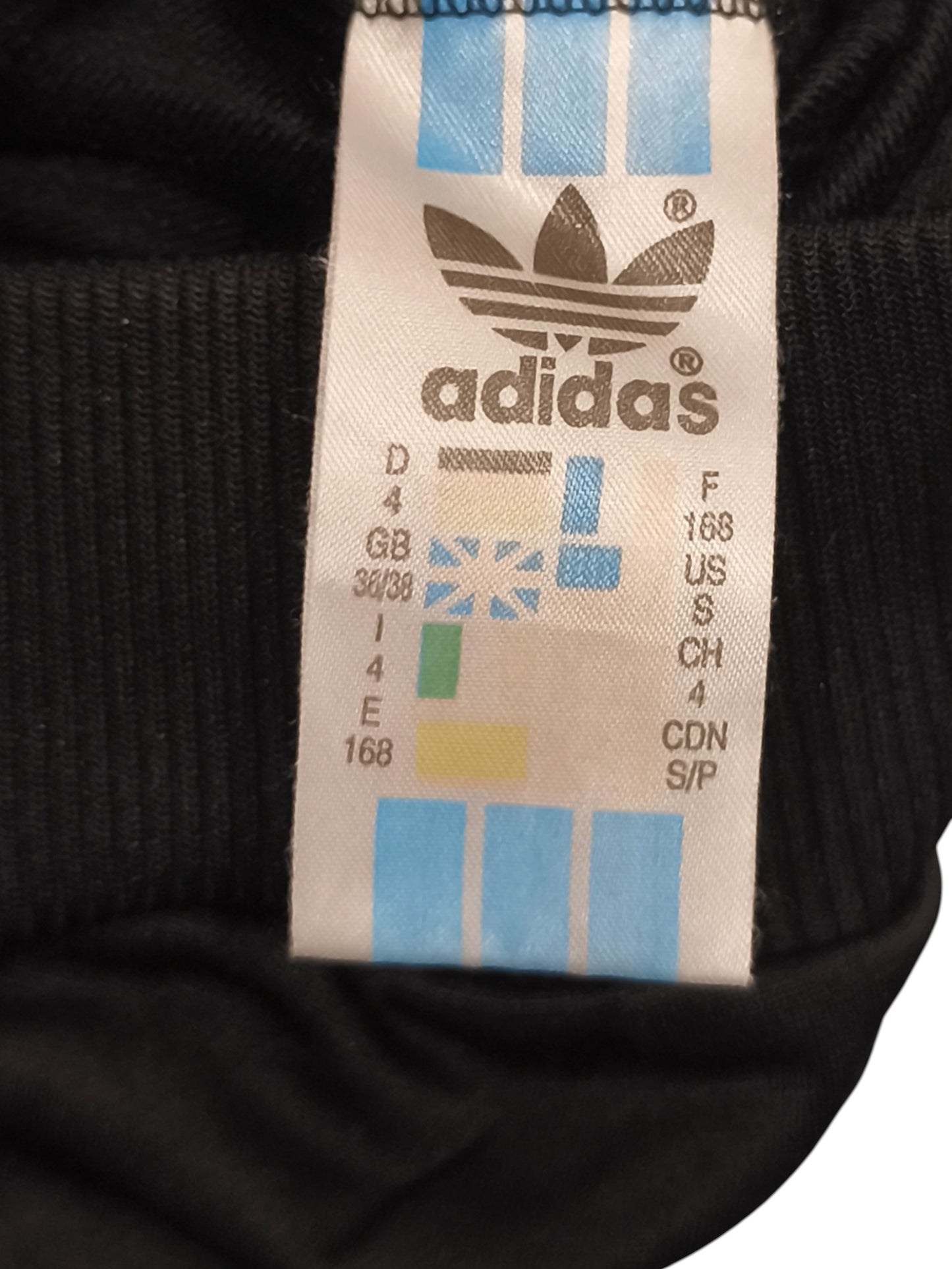 Vintage Adidas Trefoil Track Jacket 90s - Black & White - Size D4 / F168