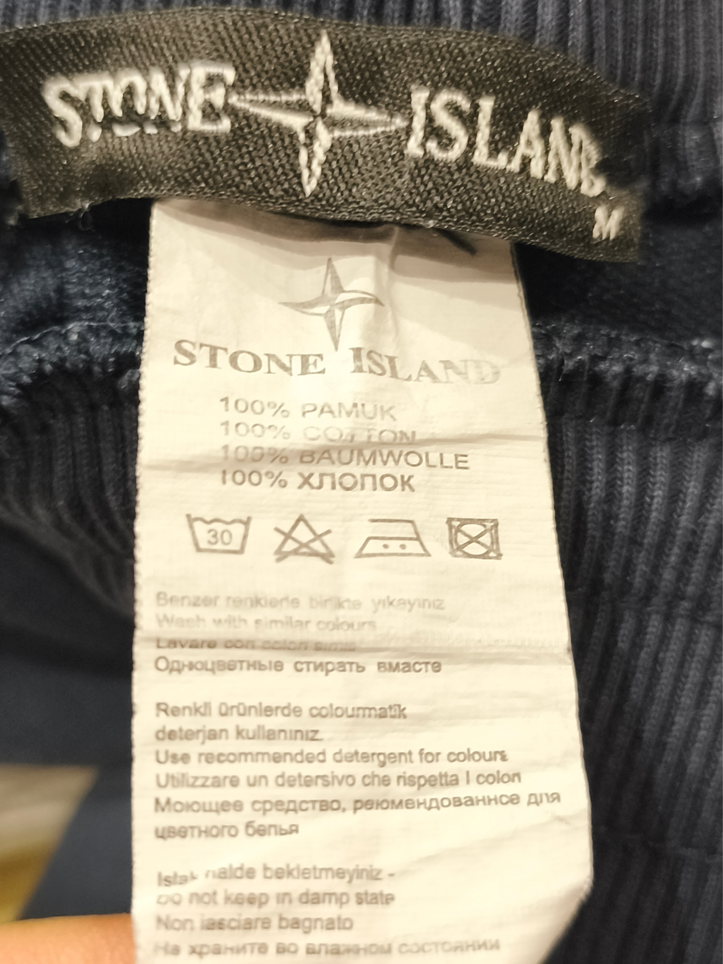 Stone Island Men’s Cargo Joggers - Dark Navy/Black - Size M