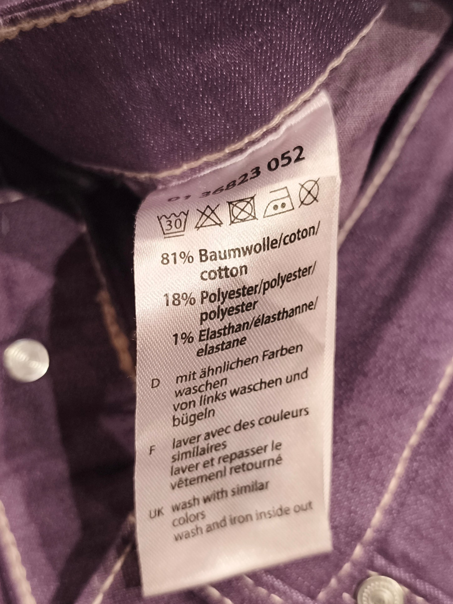 Polo Super Comfort Purple Plum Jeans Women's Size 19 Rhinestone Pocket Stretch