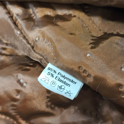 Sidonas Womens Faux Fur Rosette Swirl Jacket Coat Size EU 38 Coral Orange Short