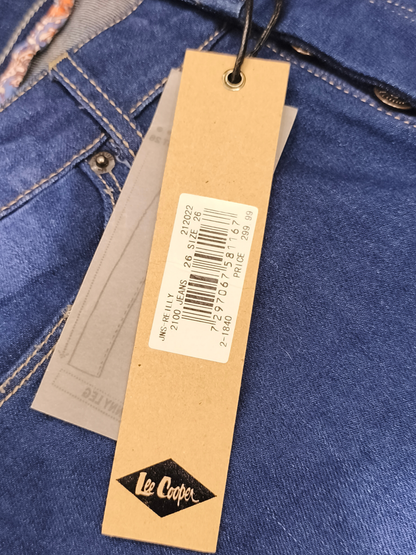 Lee Cooper Reilly Skinny Leg Jeans Womens Size 26 Blue Denim Ankle Zip Mid Rise