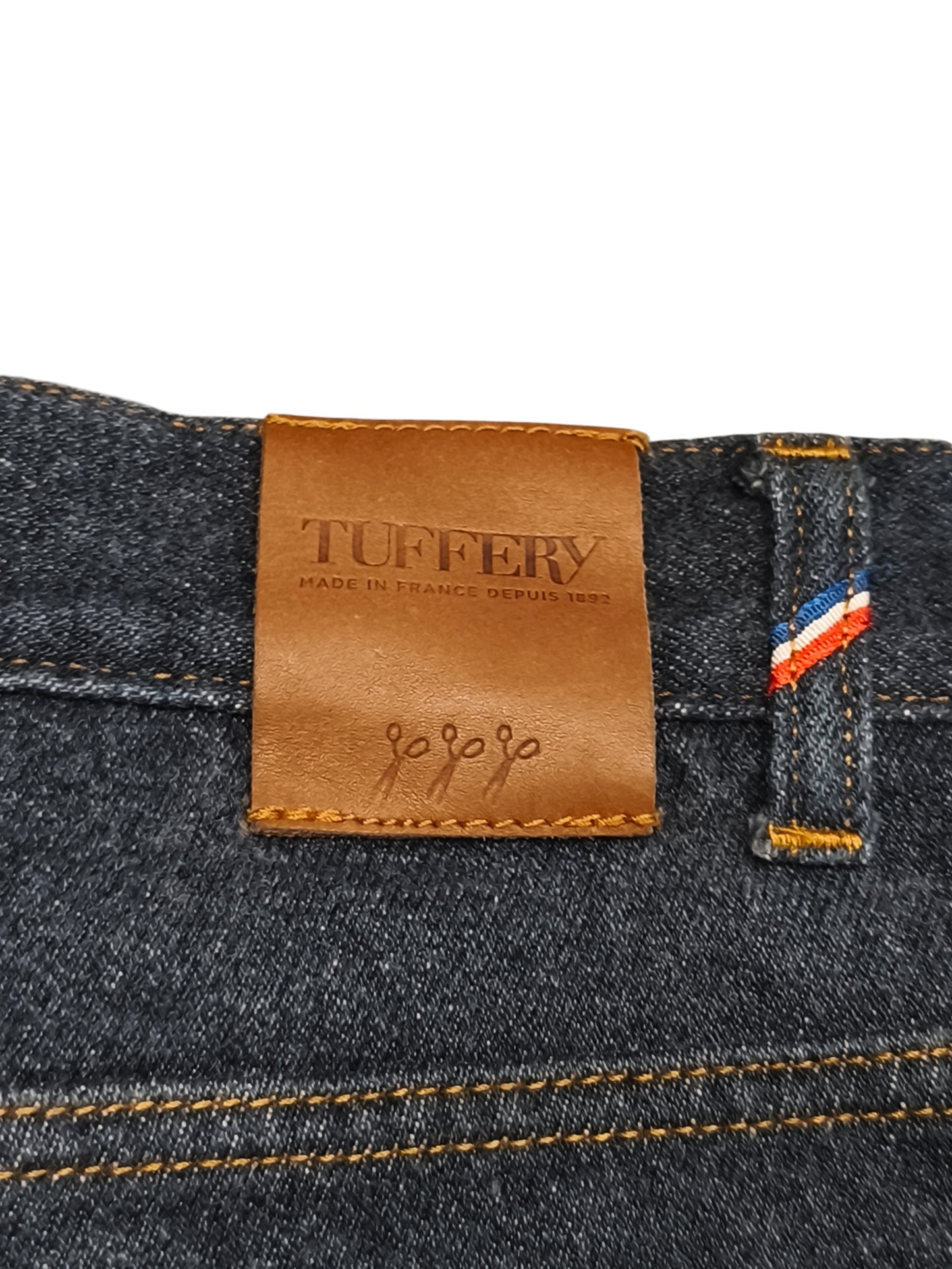 Atelier Tuffery France Raw Denim Jeans - 45% French Wool Blend - Size 42 (US 32)