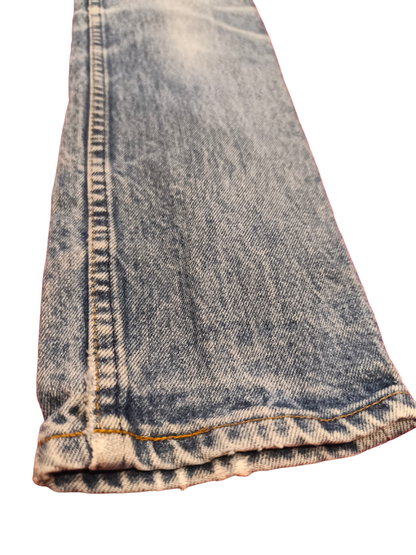 Rare Vintage 80s Levi’s 704 Denim Jeans Made in UK Blue Wash Straight 28x32
