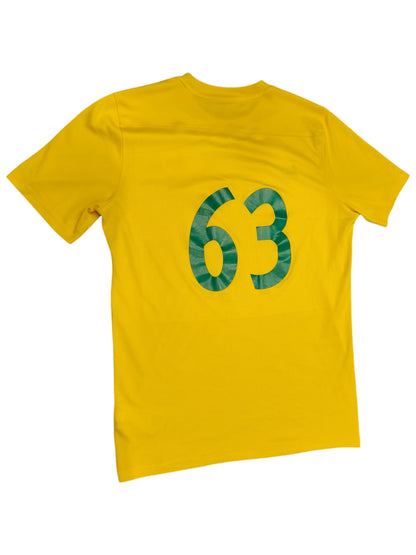 Nike Dri-FIT Mens Yellow EIL Crest Soccer Jersey Short Sleeve T-Shirt Size S #63