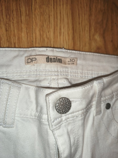 Dorothy Perkins Women’s White Slim-Fit Denim Jeans – Size 38 (EU/10 UK)