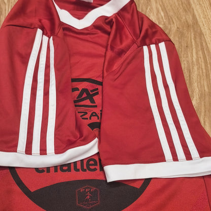 Adidas Red Soccer Jersey CA Mozaic Foot Challenge FFF French Shirt #9 Size M