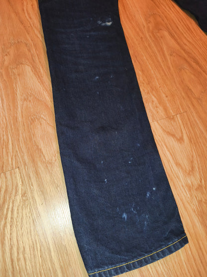 Vintage Diesel Krooley 1994 Men's Jeans W31 L32 Regular Slim Carrot Blue Denim