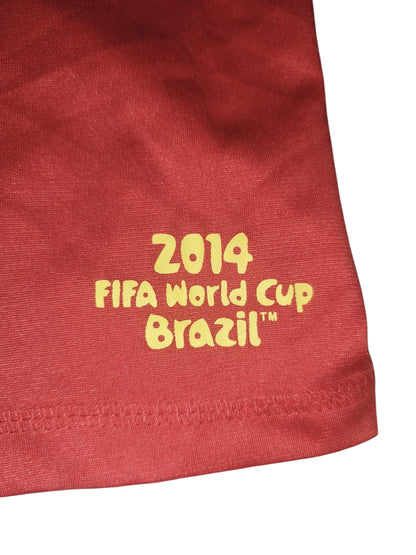 Spain FIFA World Cup 2014 Brasil Fan Shirt Jersey Red España #10 Size XL