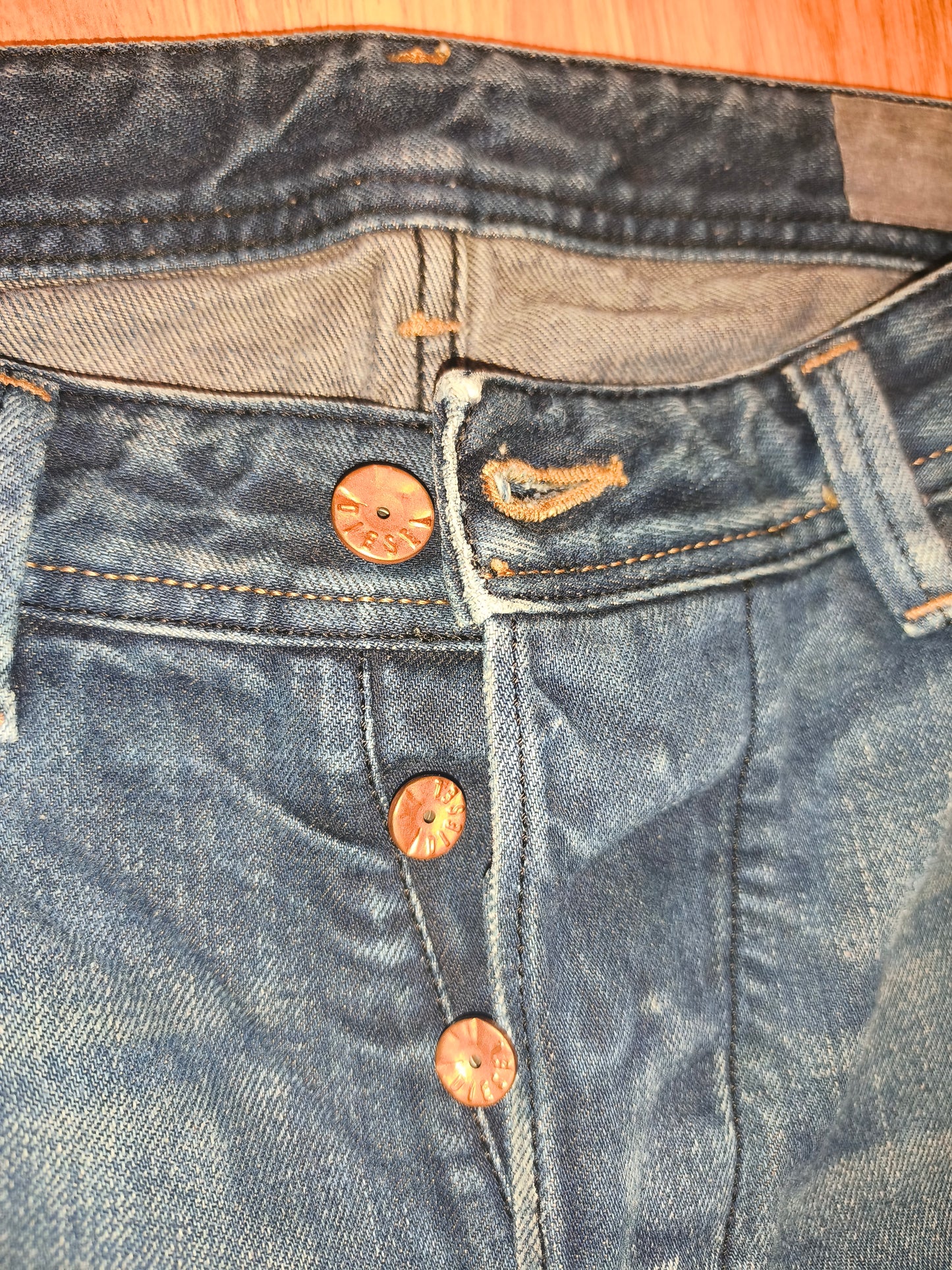 DIESEL Blue Eyecons 2012/2 Edition Jeans Men's Size 32 Made In Italy Cotton Blue