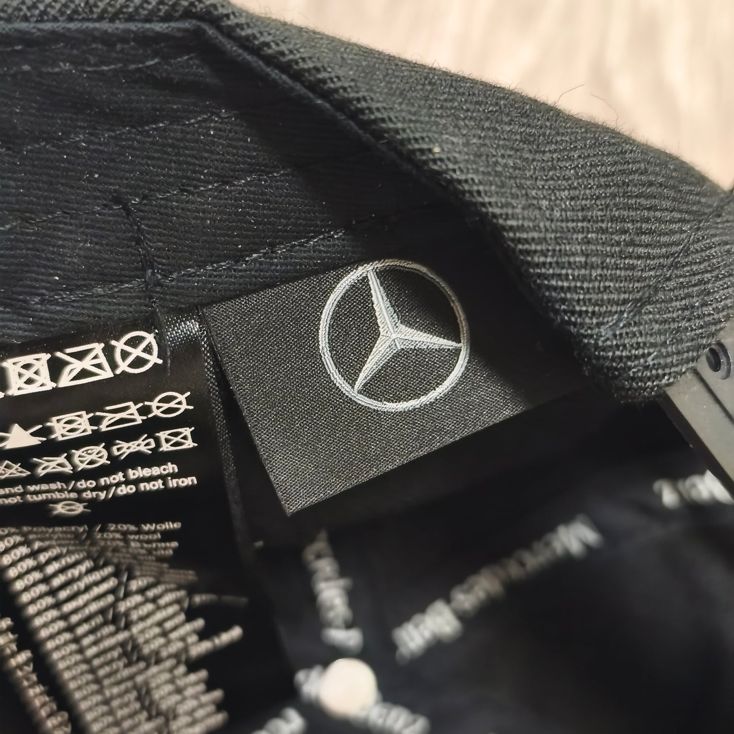 Mercedes-Benz Flat Brim Snapback Baseball Cap Hat Black Embroidered Ammattilainen