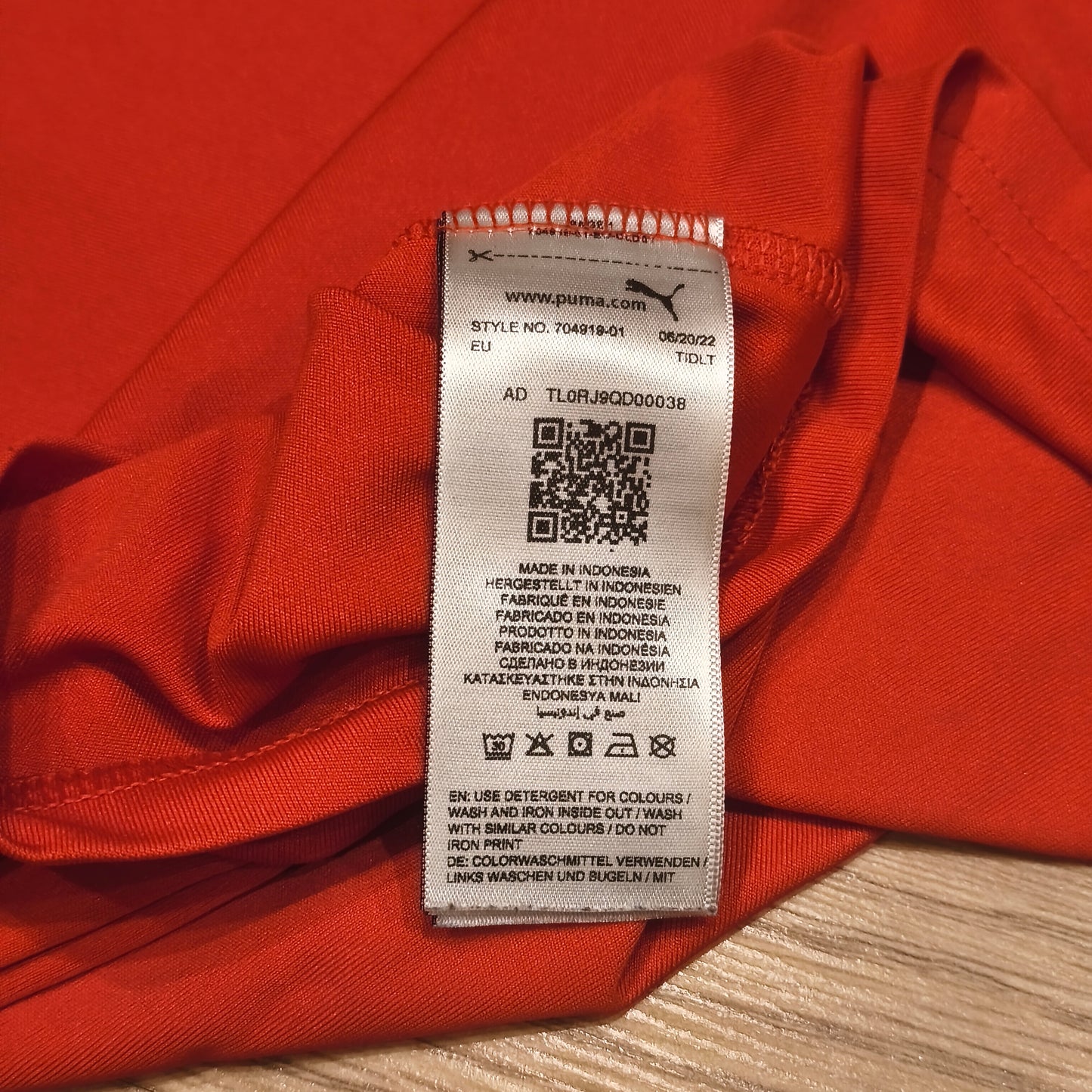 Puma Puhu Vantaa Basketball Jersey Shirt Mens Small Red Black DryCell #26 ONNI