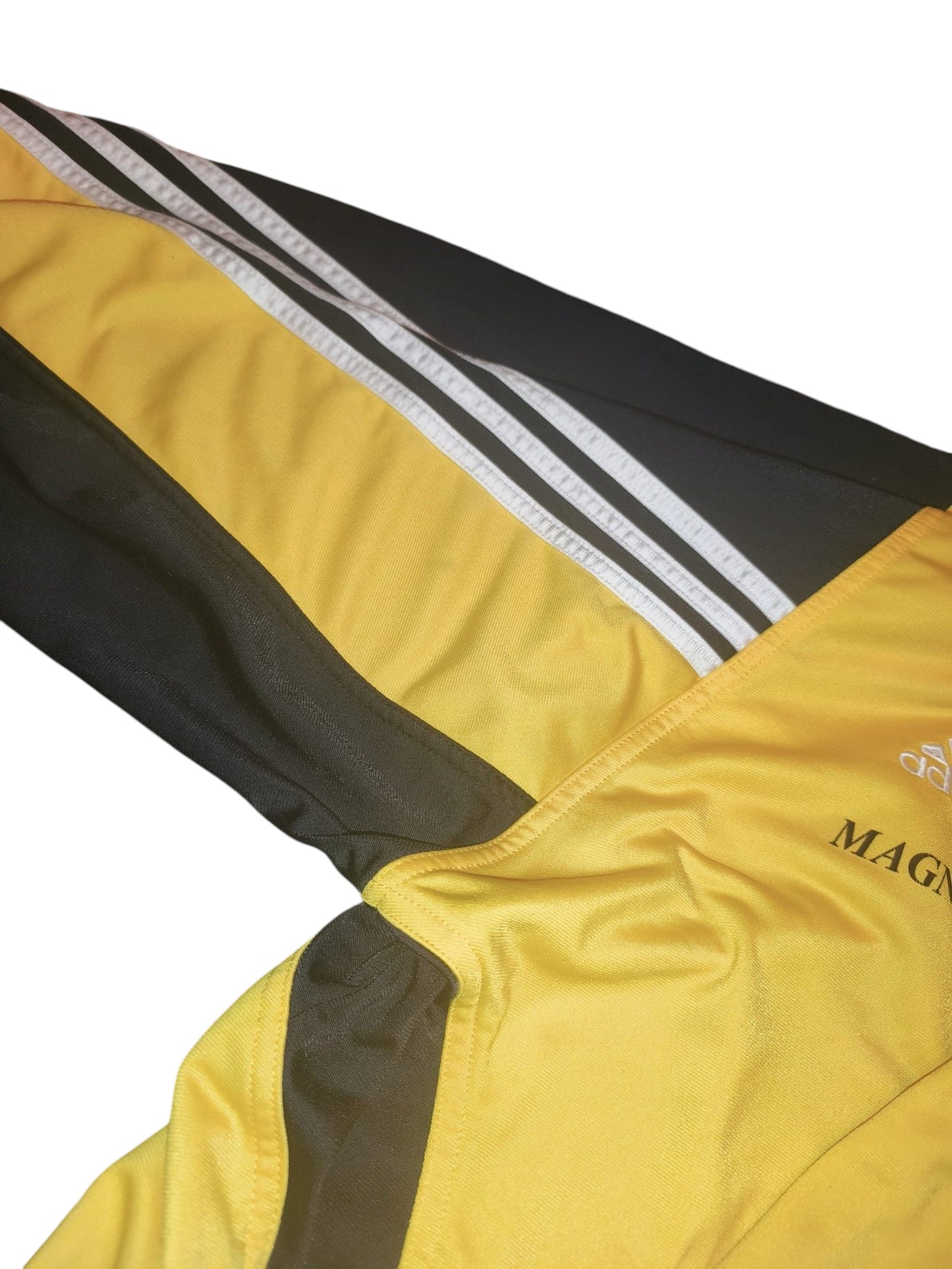 Vintage 2002 Adidas Åsbro GoIF Golf Magic Track Jacket Yellow Black Men's Size M