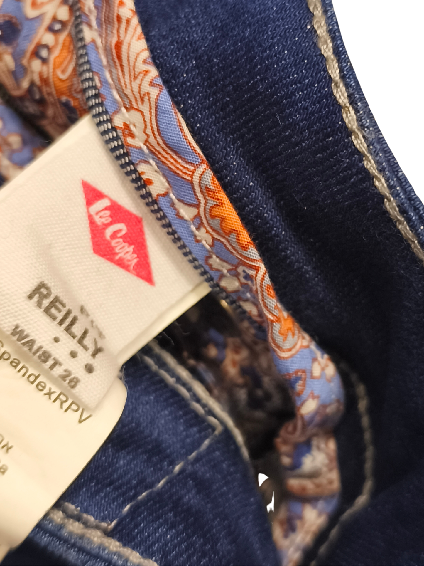 Lee Cooper Reilly Skinny Leg Jeans Womens Size 26 Blue Denim Ankle Zip Mid Rise