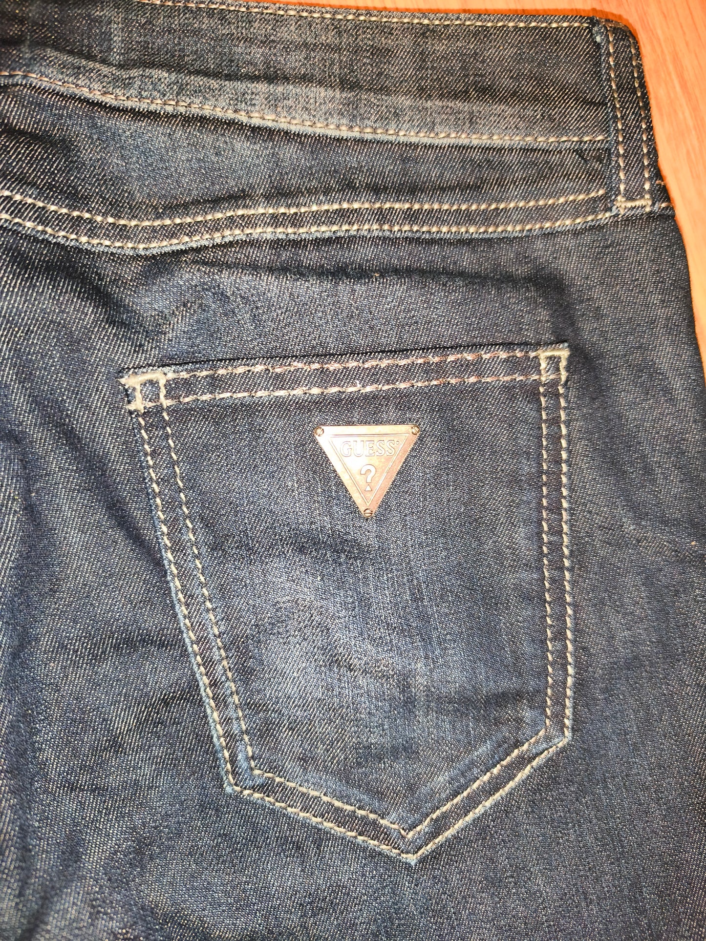 Guess Women’s Nicole Cigarette Slim Fit Jeans – Dark Wash, Size 27
