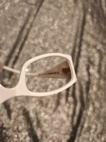 Dolce & Gabbana White Eyeglass Frames Vintage 2000s DG 850 Italy Eyeglasses Case