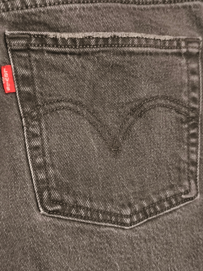 Levi's 501 Skinny Women's Jeans W29 L30 Faded Black Button Fly 501S