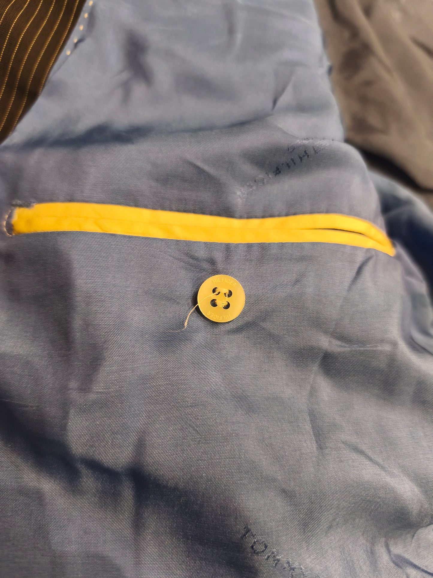 Tommy Hilfiger Tailored Men's Navy Pinstripe Suit Jacket - Size 40R