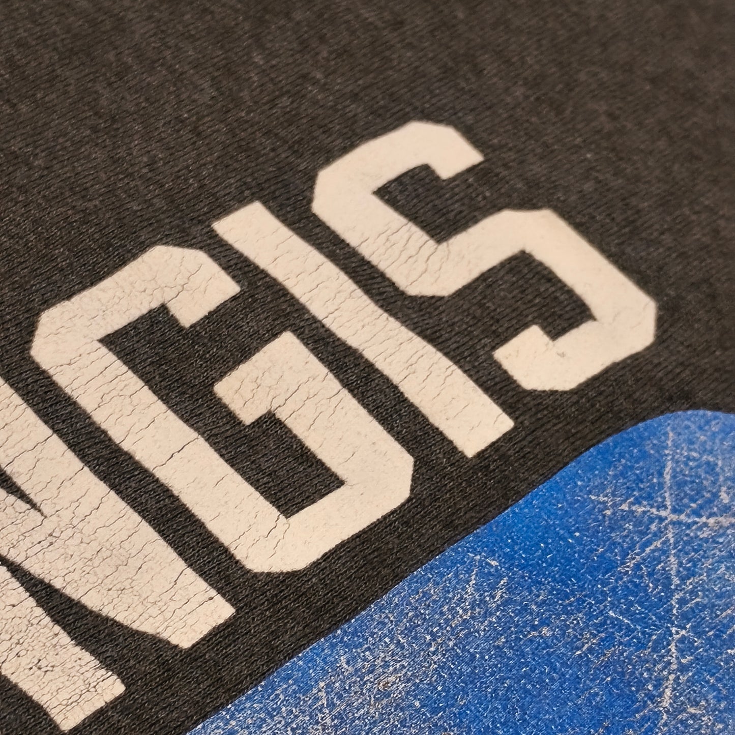 Majestic NBA New York Knicks Porzingis #6 T-Shirt Mens XL Grey Graphic Tee