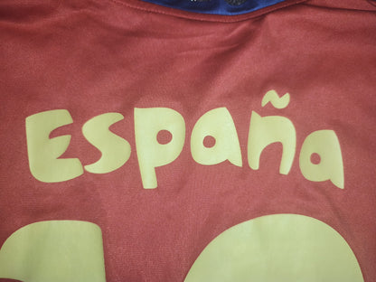 Spain FIFA World Cup 2014 Brasil Fan Shirt Jersey Red España #10 Size XL