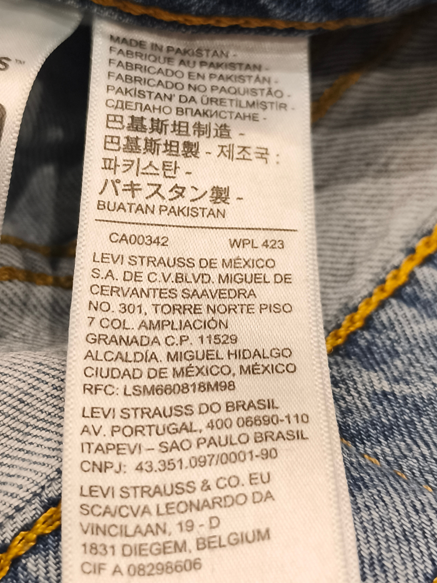 Levi’s 512 Lo-Ball Slim Taper Jeans Men’s 29 Light Wash Denim Stacked/Cropped