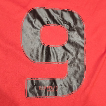 Adidas Red Soccer Jersey CA Mozaic Foot Challenge FFF French Shirt #9 Size M