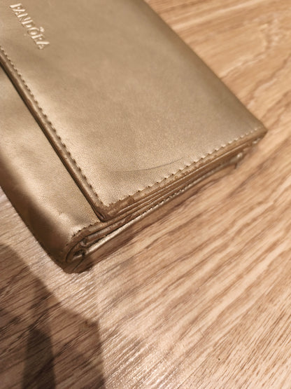 Genuine Pandora Metallic Gold Jewelry Travel Case | Folding Clutch Organizer