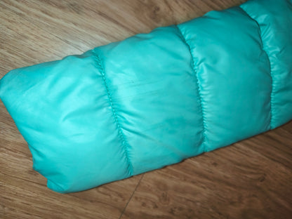 Qi Hong Yun Embellished Puffer Jacket - Mint Green/Teal Gem Accent (Size XXL / fits L-XL)