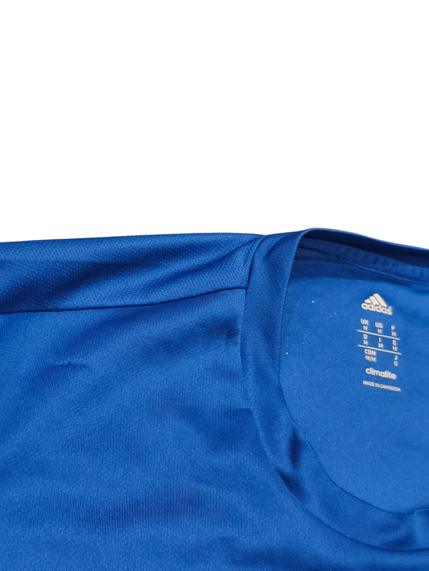 Adidas Oppsal Fotball Training Jersey Shirt Blue Size M Climalite Vintage 2015