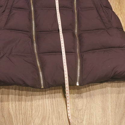 Girls Puffer Coat Hooded Faux Fur Fleece Lined Quilted Winter Jacket 13-14 YRS