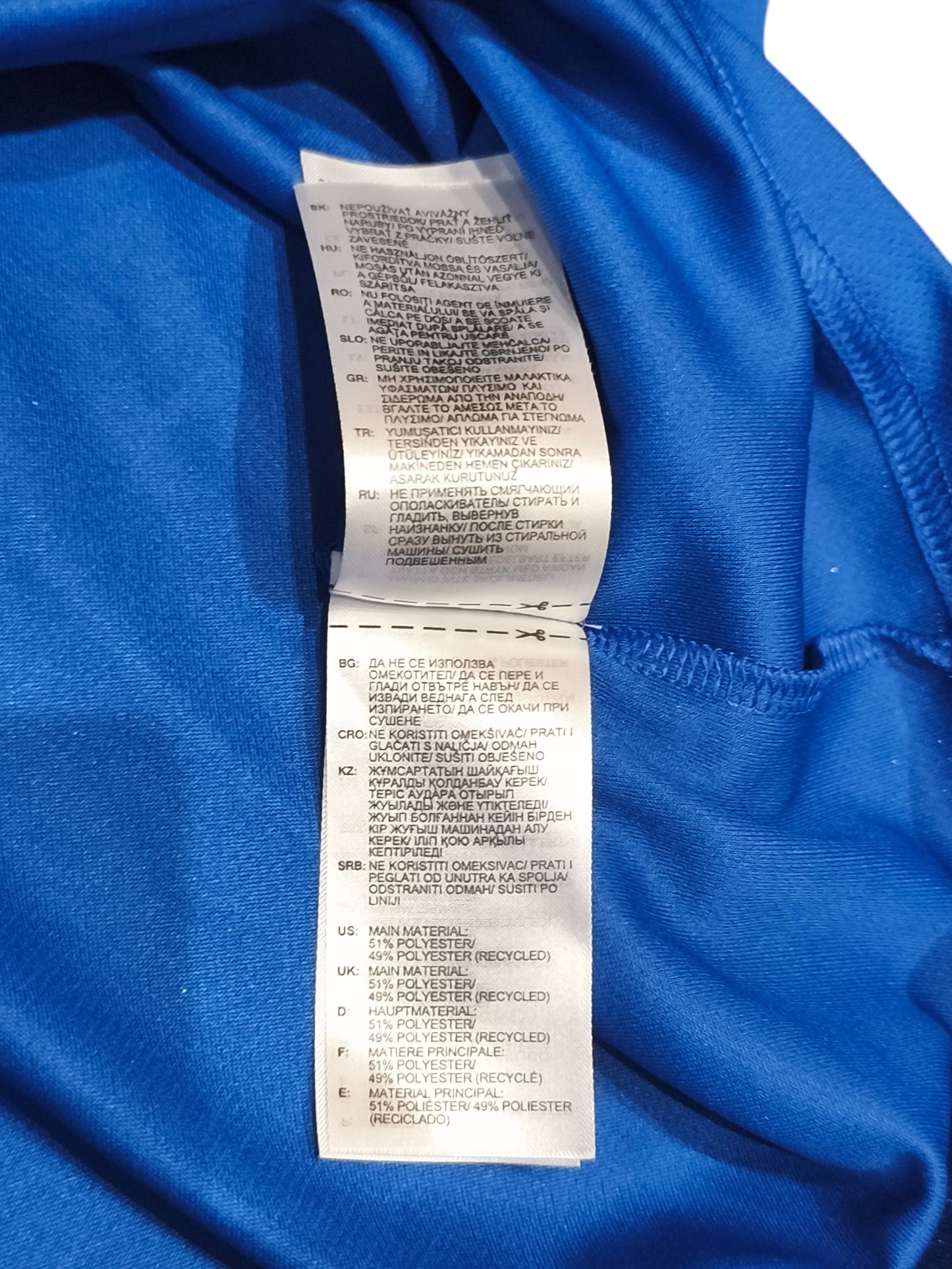 ADIDAS Climalite VfB Fallersleben Sports T-Shirt Men's Size S Blue White DP3231