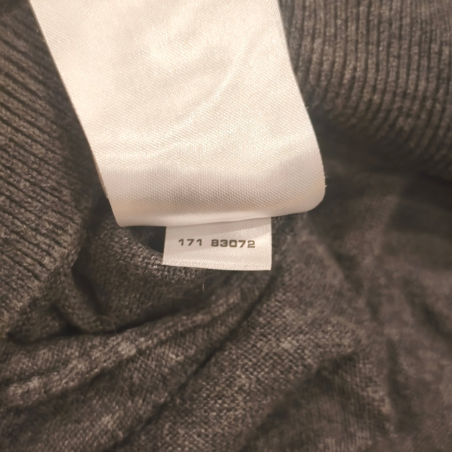 GANT Premium Cotton V-Neck Sweater Mens 2XL Charcoal Grey Knit Pullover Logo