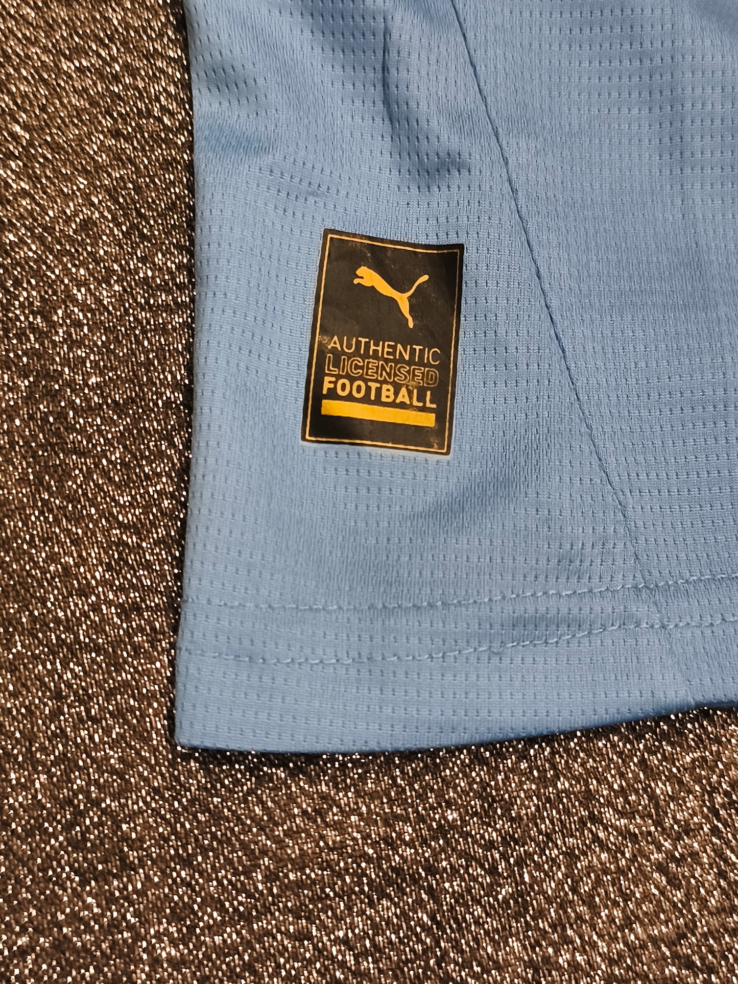 Puma Manchester City 2024/25 Home Kit Jersey #7 YAZIN – Kids Size 26 (7–8 Years)