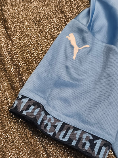 Puma Manchester City 2024/25 Home Kit Jersey #7 YAZIN – Kids Size 26 (7–8 Years)